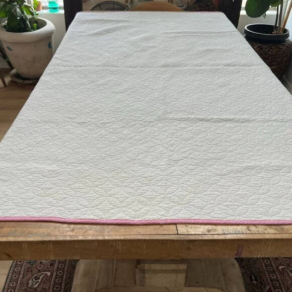 Cozy Line Home Fashions Quilt Twin Bedspread Cotton Pink Floral Reversible - Picture 10 of 15